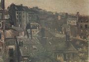 Vincent Van Gogh, View of the Roofs Paris (nn04)
